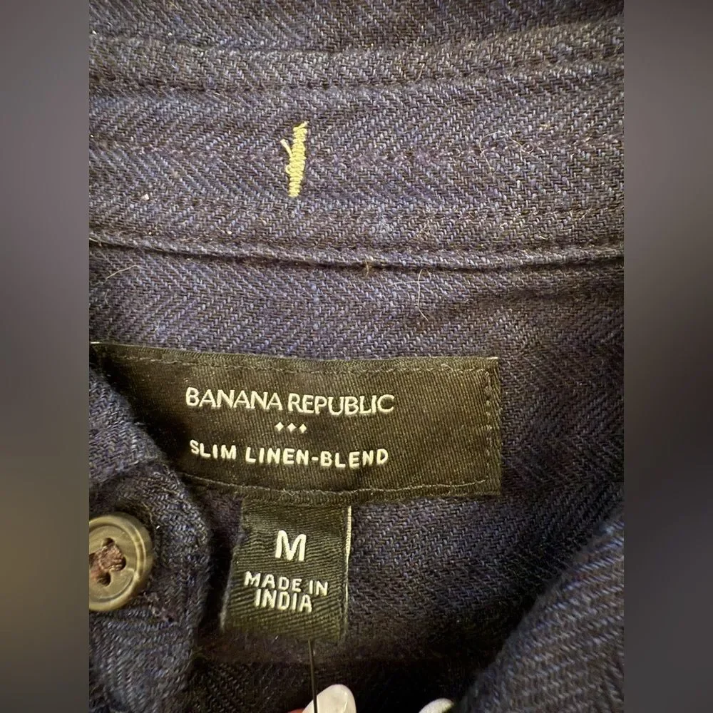 Banana Republic Navy Casual Button Down Shirt